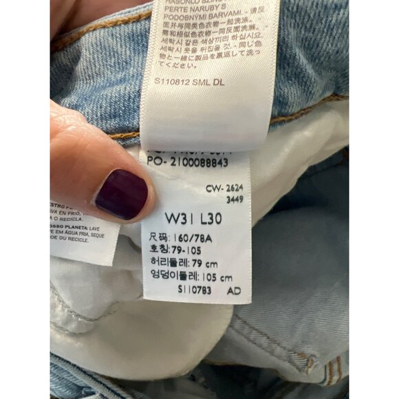 Levis Superlow Bootcut Jeans Womens W31 L30 Light Wash Denim Cowgirl Western Rod - Picture 3 of 13